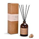 Tranquil Beauty | Reed Diffusers with Sticks - Long-Lasting Room Fresheners - Home Fragrance Diffuser - Scent Sticks for Scented Home - Bathroom Diffuser with Sticks - Incense Scent (Brown)
