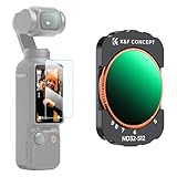 K&F CONCEPT D*I OSMO Pocket 3用磁気式可変NDフィルター ND32-ND512 NDフィルター 磁気吸着 装着便利 減光量調整 AGC光学ガラス コントラスト強調 28層ナノコーティング 撥水防汚