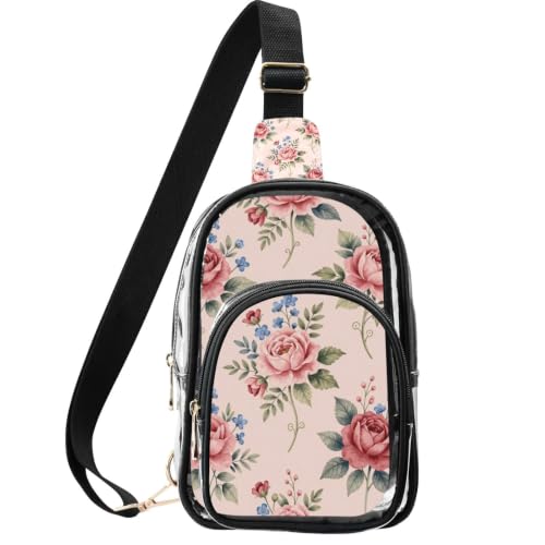 Bolso transparente portátil con costuras reforzadas y doble modo de transporte