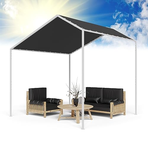 Blumfeldt Pergola con Techo 3 x 3 m, Pergolas de Jardin con Marco de Aluminio, Toldos Resistente al Aire e Impermeable, para Jardín, Patio, Terraza o BBQ, Cenadores Resistentes con Protección UV 50+