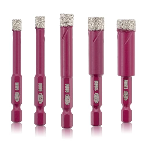 QUEFORET Brocas de Diamante 5 Piezas