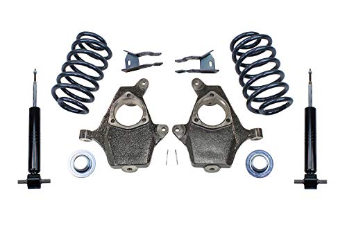 MaxTrac KS331234S Lowering Kit 3 in. Front Drop 4 in. Rear Drop Incl. Front Lowering Spindles Adjustable Lowering Struts Rear Lowering Coils Shock Extenders Sensor Rods Lowering Kit