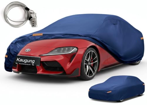 Kaugung Custom Fit Car Cover for Toyota Supra & GR Supra, Heavy Duty Waterproof All Weather Outdoor Protection, Breathable Full Exterior Cover with Vent, Rain Sun Snow UV Proof