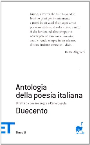 Antologia Della Poesia Italiana. Vol. 1: Duecento