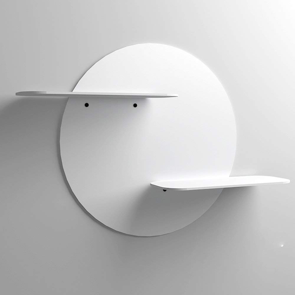 WYZXR Folding Table Adjustable Wall Shelves Iron Wall Shelf TV Couch Background Wall Hanging Clapboard Color Optional Size Optional Can be rotated (Color : Yellow, Size : 73 32cm)