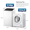 ROVSUN 17.8LBS Full Automatic Washing Machine and 1.5CuFt Portable Clothes Dryer Set, Compact Laundry Washer and Dryer Combo Set with Stainless Steel Inner Tub, for Apartment, Dorms, Home