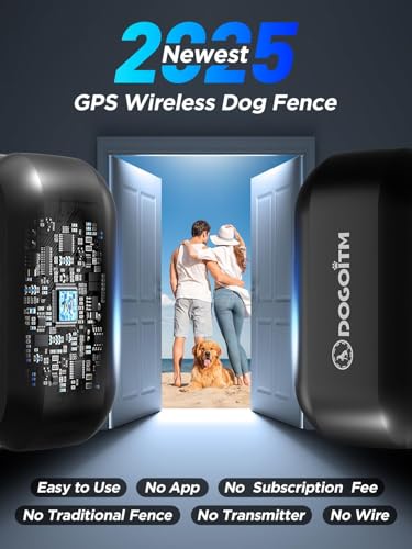 Wireless Dog Fence for 2 Dogs, GPS Dog Collar with 3 Warning Modes, Pet Containment System with Real-time Signal Updates, Electric Dog Fence Collar with Wide Adjustable Range - Image 3