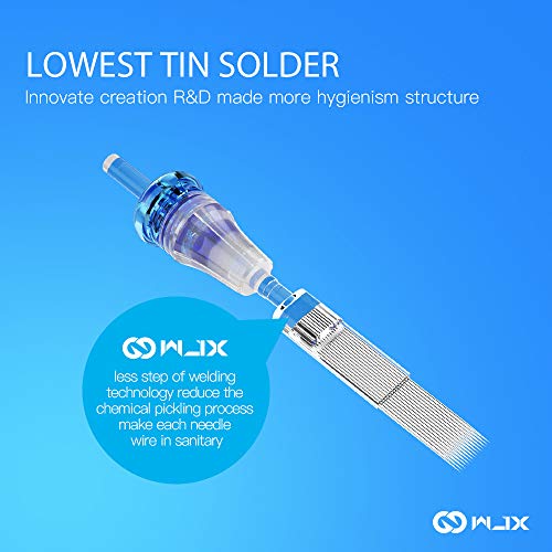 Image of WJX Tattoo Cartridges 20Pcs Disposable Needles Round Liner (0807RL)