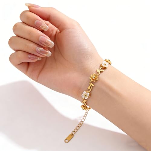 Image of SALTY Anti Tarnish Bracelet for Women | Fancy Bracelet | Jewellery Gifts | Hand Band | Fashion Accessories for Girls | Minimal Jewelry Design | Gift for Rakhi | Gift for Diwali, Christmas, Marriage, Birthday