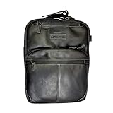 Lightspeed Aviation Duke Flight Bag - Sophisticated & Functional Leather Gear Bag For Pilots - Rich Oiled Cowhide Bag With Protective PVC Bottom - Durable & Comfortable Travel Backpack