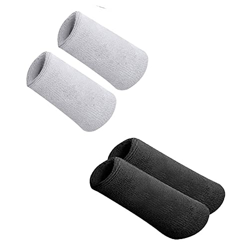 R LON Workout Sweat/Wrist Band for All Sports Like Hocky,Tennis,TT,Running.Weight Lifting with Super Sweat Absorbent Free Size for Men & Women (Pack of 2 Pair) a5