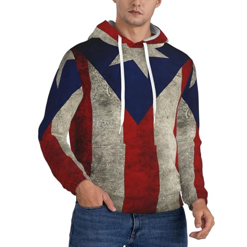 Sweat à capuche porto ricain épais homme pour style urbain décontracté