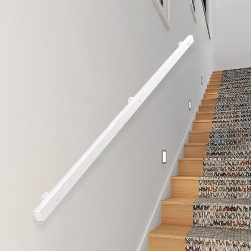 Main courante de sécurité 200cm rampe d'escalier murale robuste - 2