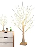 Flexible y creativo: el diseño suave y libremente flexible te permite dar forma al abedul con luces LED en diferentes posturas y efectos de iluminación de acuerdo a tus propias preferencias y conciencia interior.