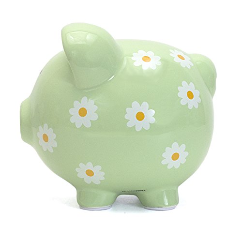 Child To Cherish Daisy Pig Bank, Green #TOP4