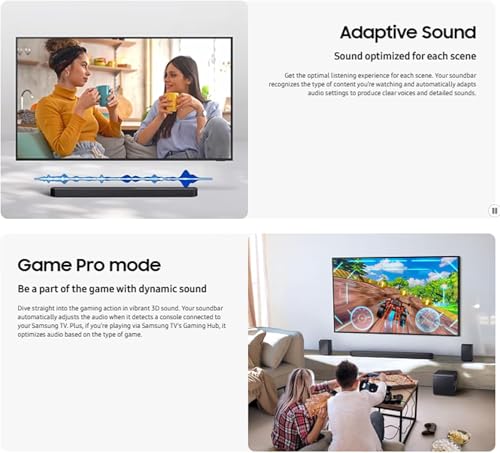 Image of Samsung HW-Q930F Soundbar 9.1.4ch Dolby Atmos DTS:X with Wireless Subwoofer & Rear Speakers, Q-Symphony, HDMI eARC, Bluetooth Home Theater Sound System for TV