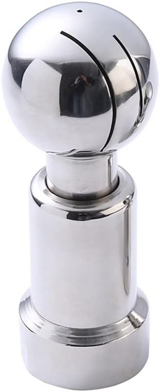 304 Stainless Steel Rotary Spray Ball - 360 Degree Coverage for Sanitary Tank Cleaning, BSP Female Thread(Rotary Type,1-1/4")