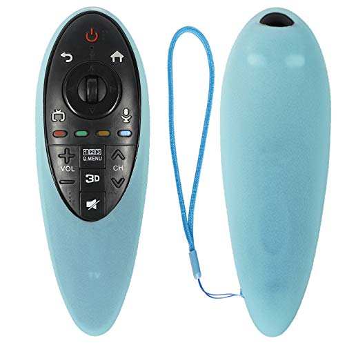 HUAYU Luminous Remote Case for LG AN-MR500G Magic Remote Cover Flexible Shockproof Washable Remote Holder for LG 3D Smart TV Magic Remote Case (Glow in Dark Blue)