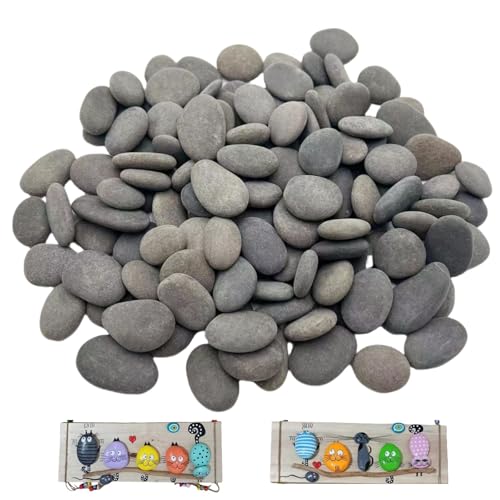 CYLHCM 100PCS Tiny Painting Rocks,DIY Pebble for Painting Detail-Painting Smooth Surface Stones,Arts,Crafts, Garden,0.6 to 1.0 inches,Hand Picked Rocks for Painting