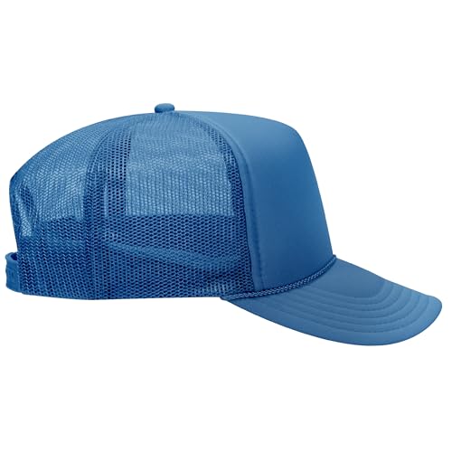 Image of OTTO Polyester Foam Front 5 Panel High Crown Mesh Back Trucker Hats in 97, Bulk, Wholesale