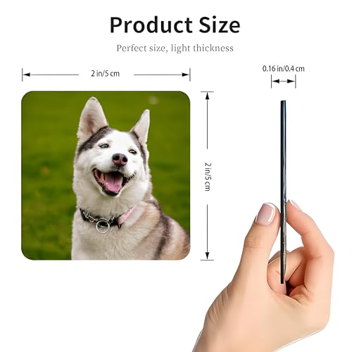 Image of Custom Fridge Magnets, Personalized Photo Magnets for Refrigerator, Home Decoration Picture Magnet Stickers for Office and Kitchen, Door(6 PCs)