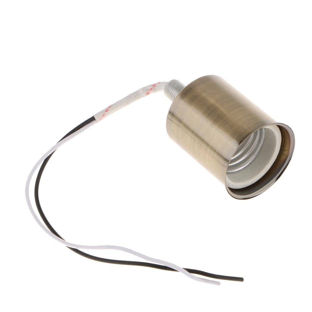 MYADDICTION Round Lampshade Ceiling Light Holder Chandelier Pendant Socket Bronze E27-image-7