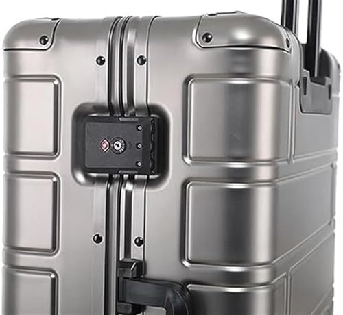 Business Travel Luggage Travel Case Hardshell Carry-on Luggage with Silent Airplane Spinner Wheels Suitcase (Rosso 20inch)2