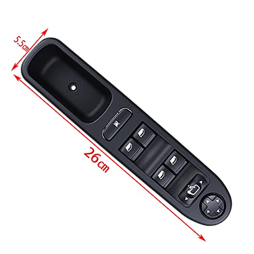 Interrupteur commande lève-vitre Peugeot 207 finition origine 6554.QF - 4