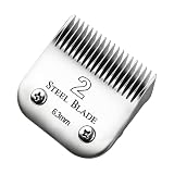 Silver Size 2 Steel Clipper Blade Compatible with...