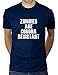 KaterLikoli Zombies Are Corona Reistant Coronavirus CoVid-19 SARS-CoV-2 Corona Virus T-shirt pour homme - Bleu - Large