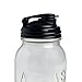 reCAP Mason Jars Lid POUR Cap, Regular Mouth, Black
