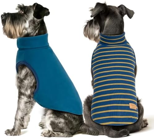KYEESE 2Pack Dog Sweater Pullover Pet Sweatshirt Stretchy Dogs Cl...