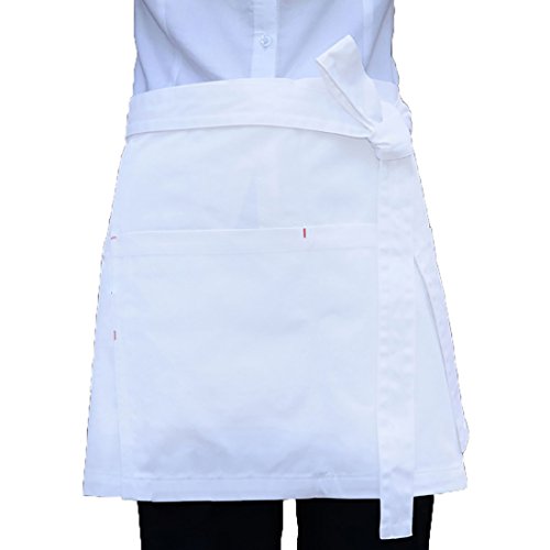 LissomPlume verstellbare wasserdicht Schürze Kochschürze Küchenschürze Latzschürze Gastronomie Grillschürze - weiß Cover