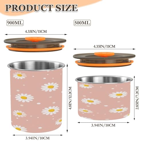 Lata hermética para café de acero inoxidable KEEPREAL 30oz miniatura 2