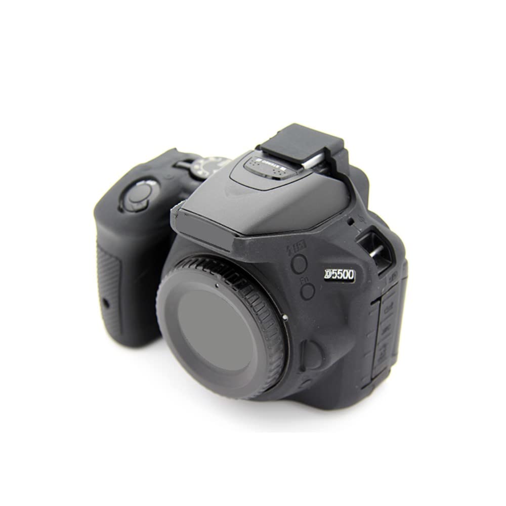Custodia morbida in silicone per fotocamera Custodia in gomma nera per fotocamera Nikon D5500