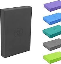 Yoga-Mad EVA Yoga Block | Non Slip Foam Block for Yoga, Pilates, Stretching & Home Workouts Providing Support & Stability | 30cm x 20cm x 5cm