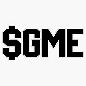 Gamestop Stock Symbol Style Tee University Text Sticker Vinyl Decal Waterproof Bumper Sticker Laptop Window 5"