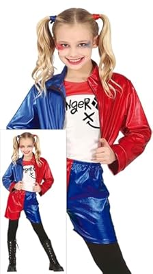 FIESTAS GUIRCA Disfraz de Dangerous Glam Girl - Atuendo Rojo, Azul, Blanco para Niñas de 5-6 Años | Ya disponible en tu tienda friki favorita! En mundofriki.es!