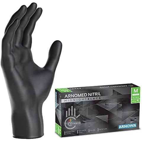 ARNOMED Guantes nitrilo negro talla M Cover