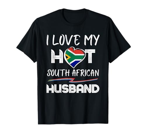 Funny South African Husband South Africa Flag Design T-Shirt