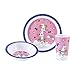Ensemble de vaisselle licorne 3 pièces – Assiette, bol et gobelet pour enfants, sans BPA