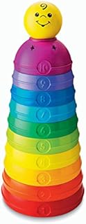 Fisher-Price - Stack and Roll Cups Piramidka, Wielokolorowy, Od 6 Miesięcy,W4472