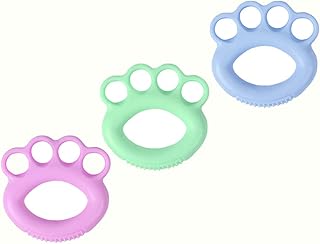Minkissy 3Pcs Trainer Força Strengthener Aperto de Mão Dedo Exercitador Aperto Aperto Anel Aperto de Mão Ferramenta de Exercício Muscular para Crianças Adultos