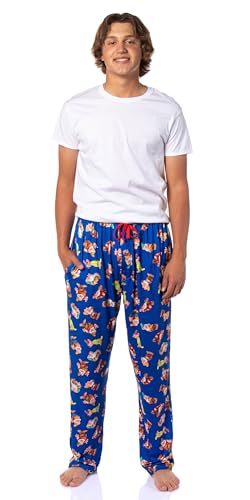Disney Men's Snow White and The Seven Dwarfs AOP Adult Lounge Sleep Pajama Pants with Drawstring Elastic Waistband2
