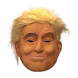 Gadluckki Donald Trump Mask, Funny Novelty Presidential Mask, Halloween Realistic Latex Cosplay Headgear Costume for Adults Old Man