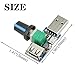 ABSOK 3 Pcs USB Fan Speed Controller, DC 5V Stepless Mini USB Fan Governor DC 4 - 12V to 2.5 - 8V 5W Regulator Speed Control Knob with Switch