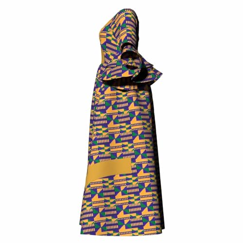Image of iooiooi Womens African Print Party Maxi Dress Tradition Dashiki Ankara Long Dress & Headwrap