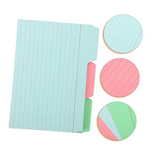 FUNOMOCYA 1 Cartão De Índice Cartões De Estudo Em Branco Cartões De Índice Multicoloridos Cartões De