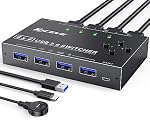 MLEEDA – USB 3.0 Switch 4 PC,MLEEDA USB Switch 4 In 4 Out,USB KVM Ums