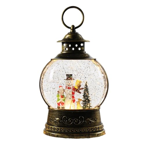 Linterna de globo de nieve de Navidad con USB para una decoración familiar acogedora 2